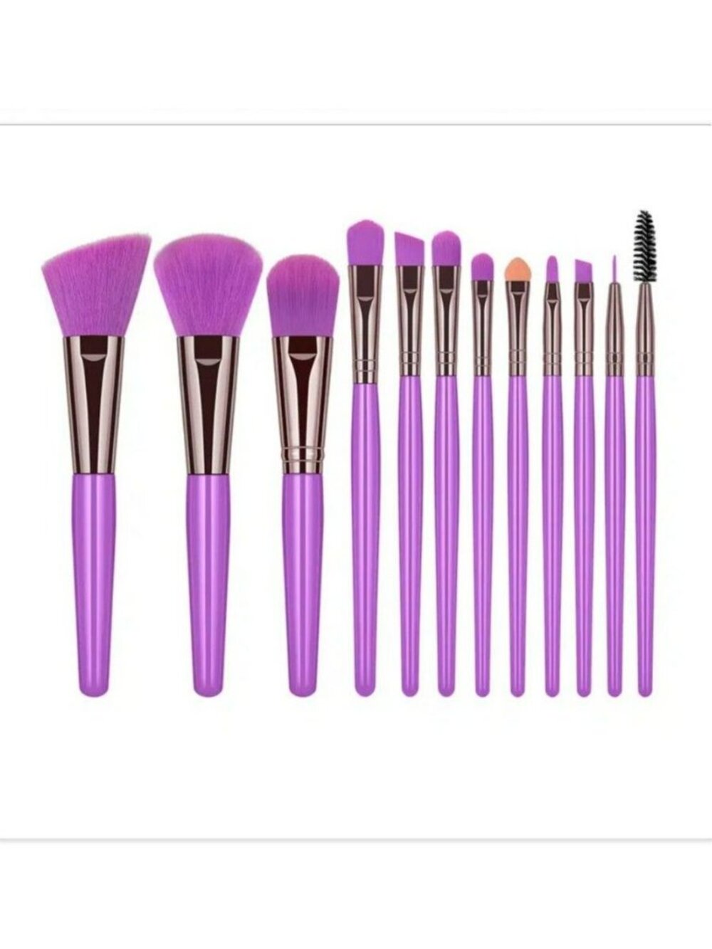 Ellie Anna 12 Piece Makeup Brush Set Smooth Scene Purple Gift Packaged